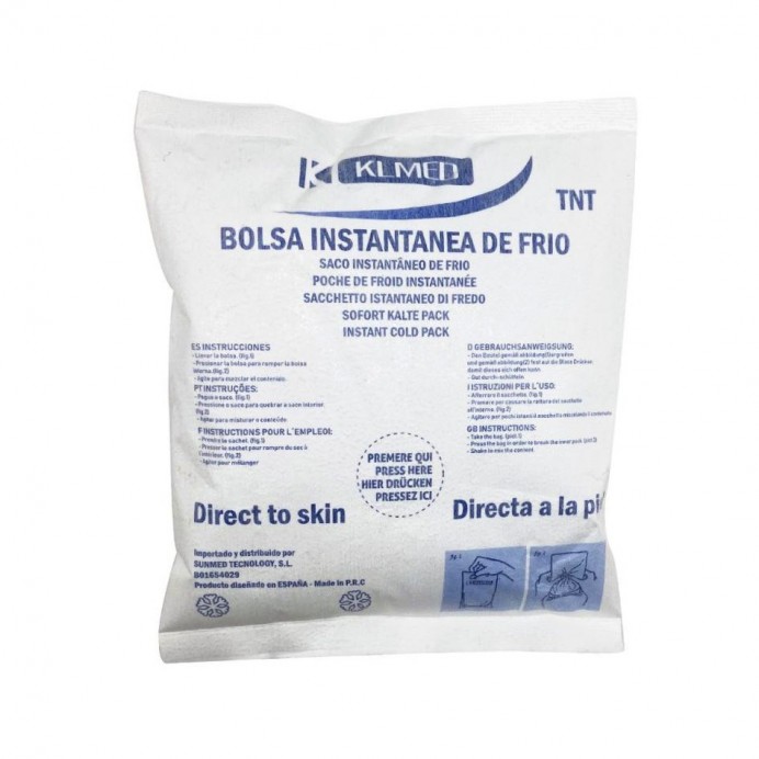 Pungă instantanee cu efect rece din TNT, dimensiuni 14,5 x 17,5 cm.
