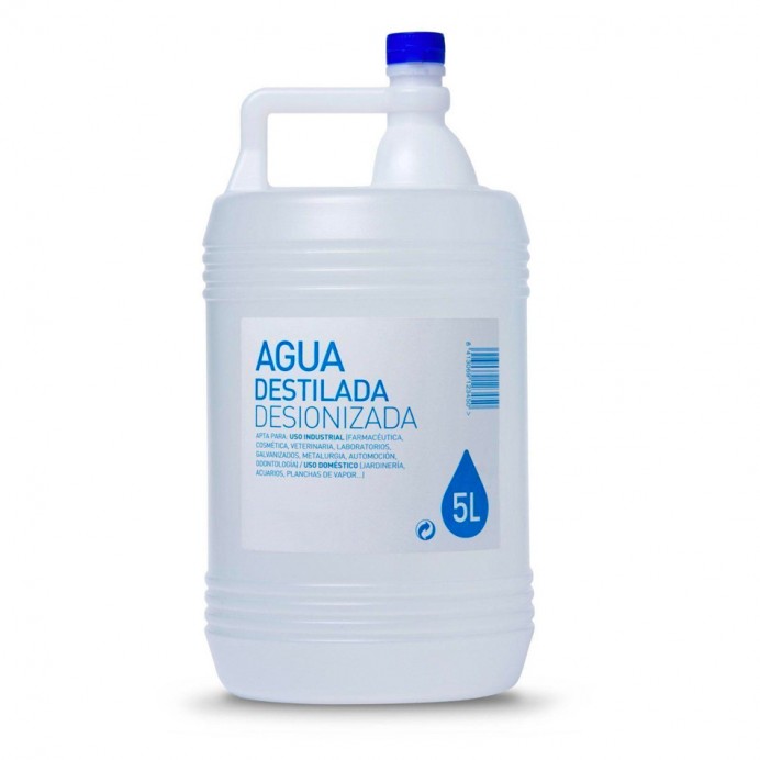 APĂ DISTILATĂ 5 l. - deionizată în bidon de 5 litri. 