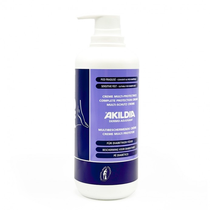 Akildia Cremă Multi-protectoare pentru picioare diabetice 500 ml.