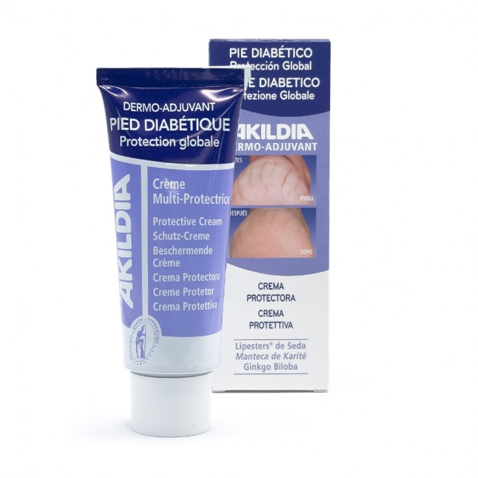 Akildia Cremă Multi-protectoare pentru îngrijirea picioarelor diabetice 75 ml. 