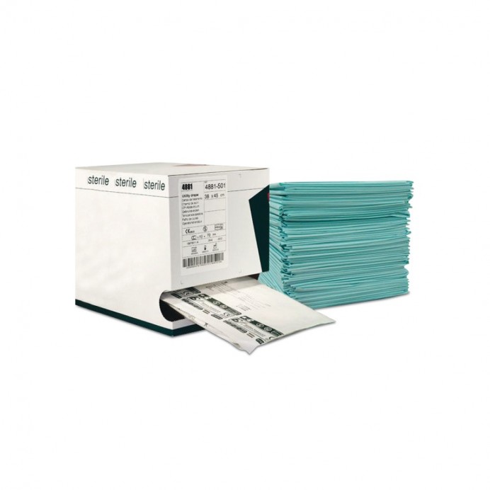 Șervețele sterile plastifiate 38x45 cm. (145 bucăți).