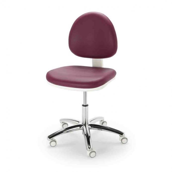 Taburet ergonomic COSMOS cu bază din inox NAMROL. 