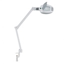 Lampă cu lupă LED 5 dioptrii cu suport de masă.